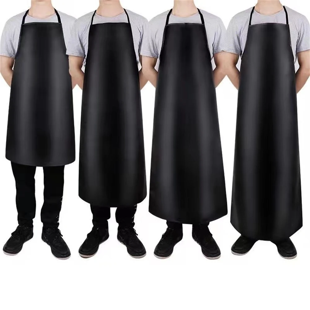 PVC leather apron waterproof oilproof heavy duty for kitchen cleaner electric welding