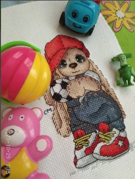 Cross Stitch Package Cartoon Animal 14ct Cloth Cotton Thread Embroidery DIY Handmade Needlework 2 cross stitch kit