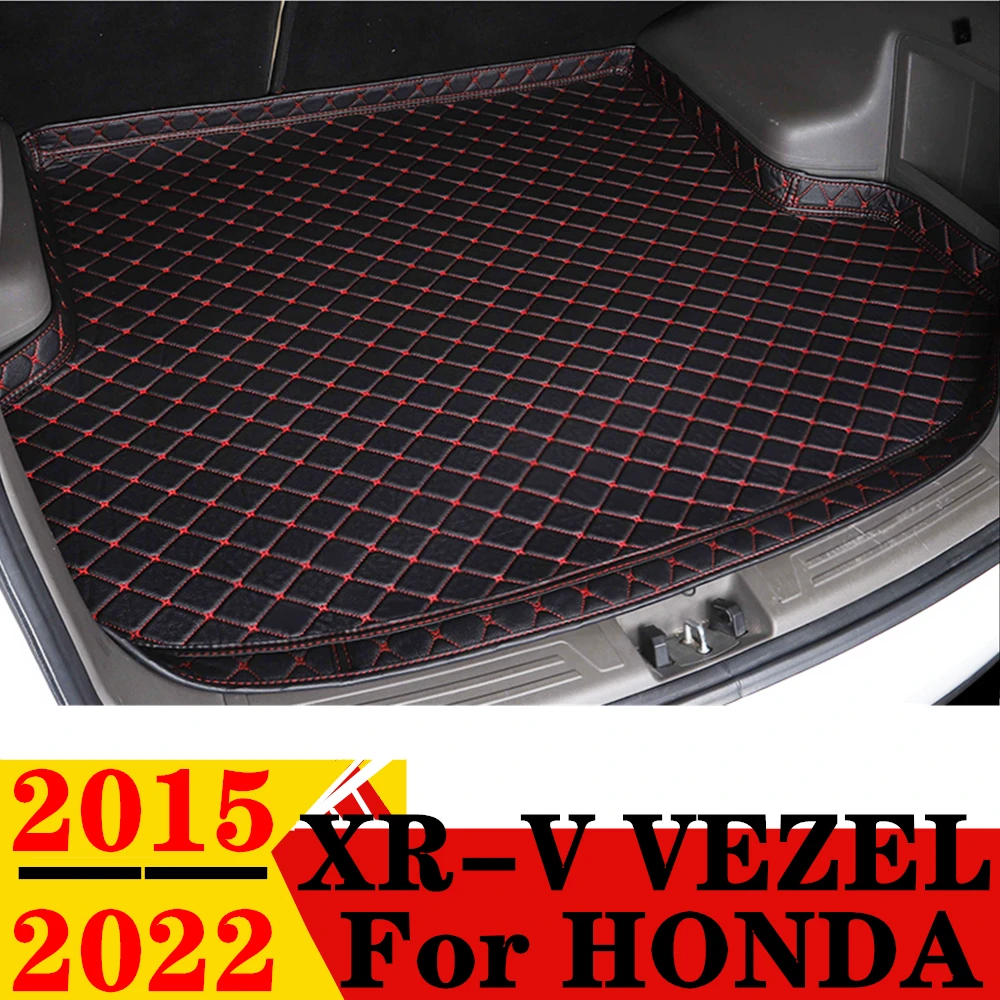 

Высококачественный коврик для багажника автомобиля для HONDA XR-V VEZEL 2022 2021 2020 2019 2018 2017 2015 XPE кожаный задний подкладка для груза