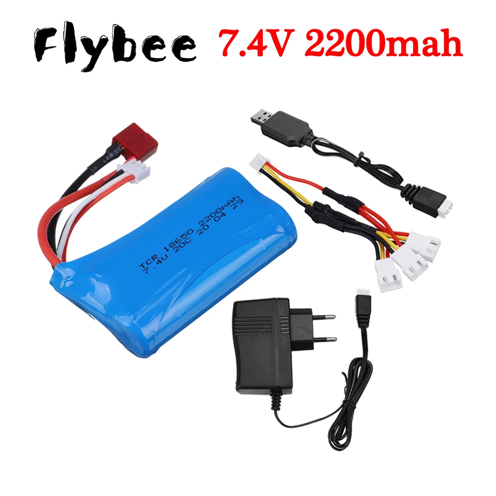 

Аккумулятор 7,4 в 2S для Wltoys 144001 10428 12428 12423 внедорожных гоночных автомобилей грузовиков лодок радиоуправляемых запчастей 7,4 в 2200 мАч литий-ионный аккумулятор 18650