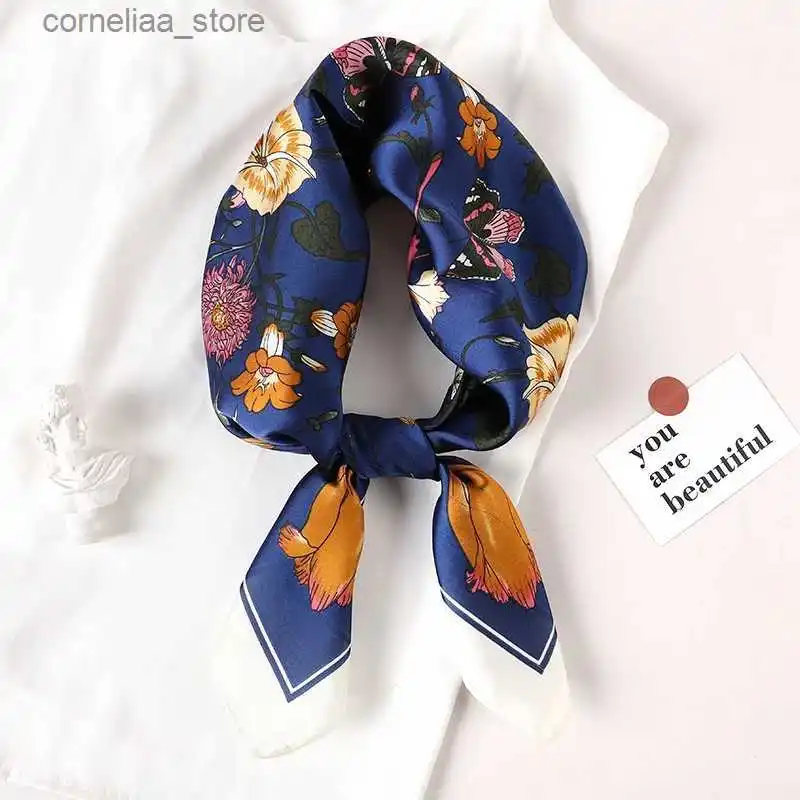 新品 Blonded Printed Square Silk Scarf L SilkScarf-Bigsquare-3-