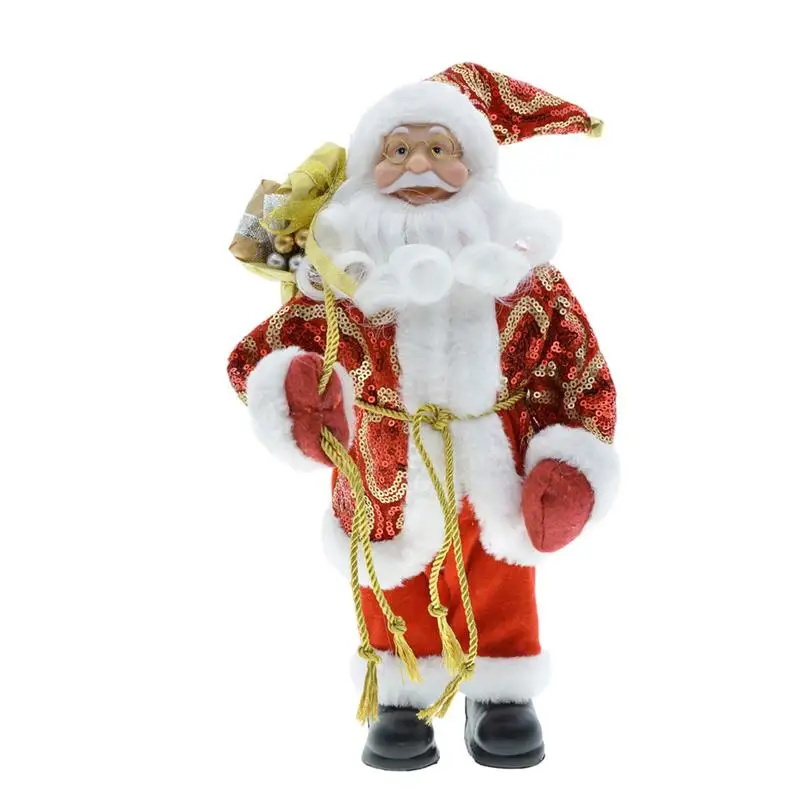 

new Santa Claus Figurines Doll High Quality Christmas Decorative Ornament creative Santa Claus Doll sculpture for New Year Gifts