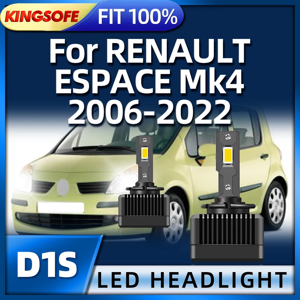 

KINGSOFE светодиодный фары HID D1S Лампа 6000K лампа для RENAULT ESPACE Mk4 2006 2007 2008 2009 2010 2011 2012 2013 2015-2014