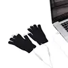 1Pair USB Heated Gloves For Men Women Warm Portable Knitting Heating Mittens Hands Warmer Touch Screen Ski Accessories 1