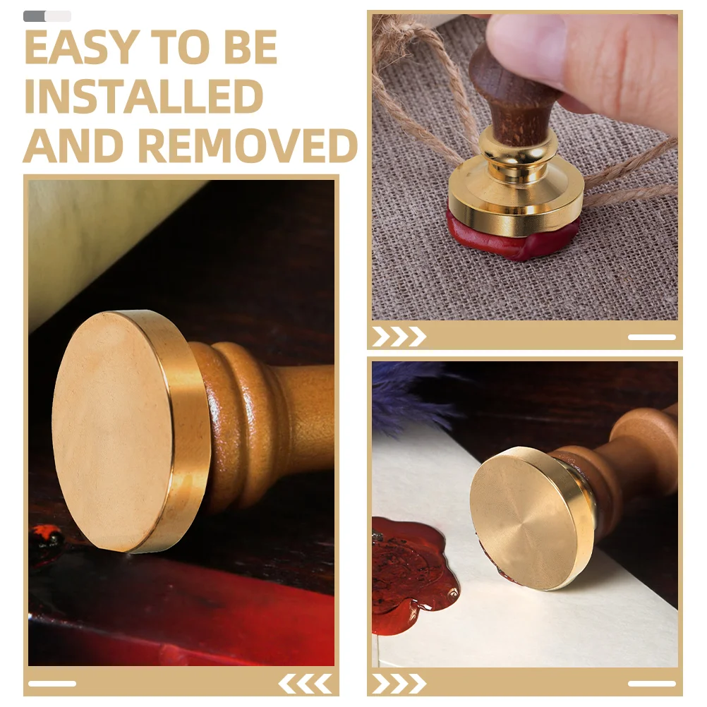 빈 왁스 씰링 스탬프 헤드, 황동 헤드 교체