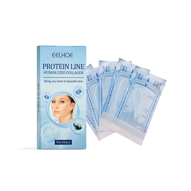 5Bags/60Pc Protein Lifting Line Skin Anti-Wrinkle V-face Absorbable Collagen Silk Thread Firming Facial Contours Fade Fine Lines images - 6