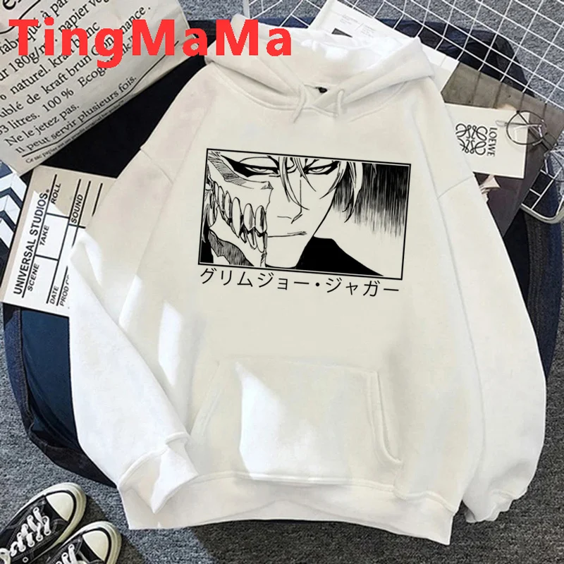

Bleach Kurosaki Ichigo hoodies male anime Oversized Ulzzang men hoddies grunge anime