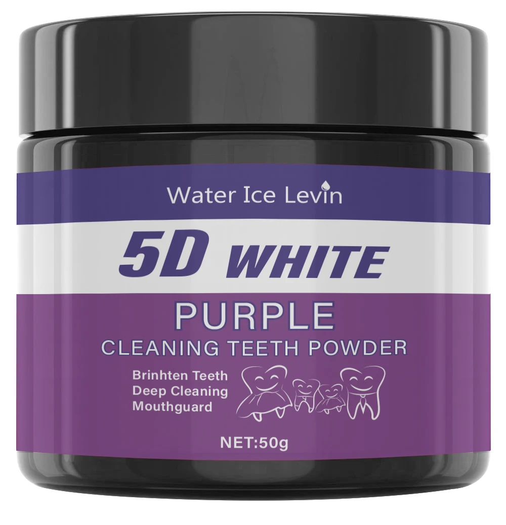 Purple Brightening Toothpowder for Deep Clean and Revitalizing Freshness