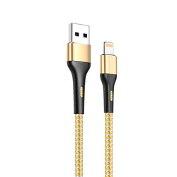 High-Speed 3A USB Charging Cable - Universal Smartphone & Tablet Data Cord (1/2/3m) - 2m (Gold)