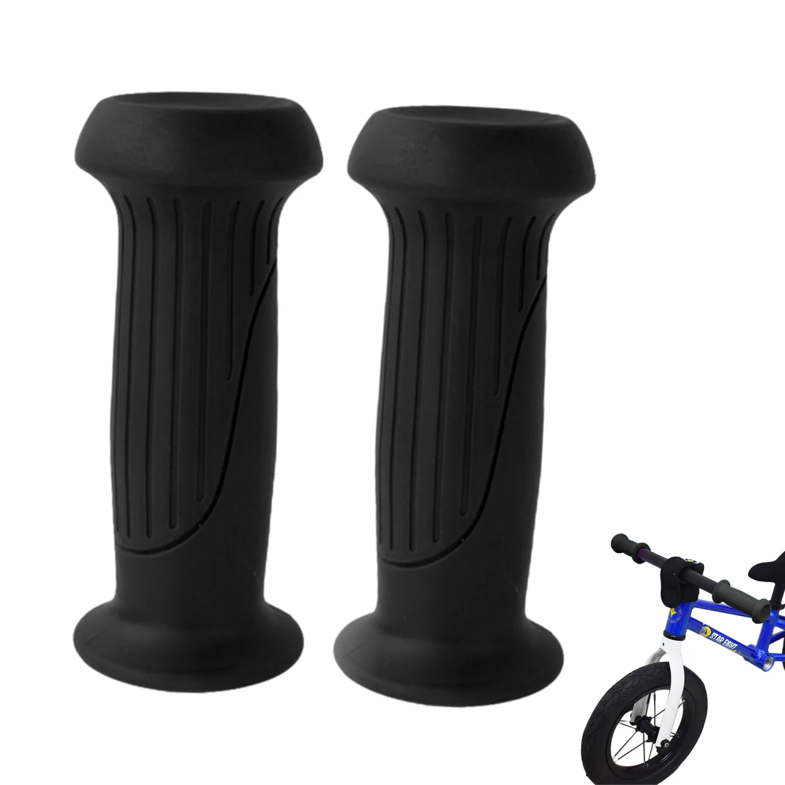 1Pair Rubber Bike Bicycle Handle Bar Grips Tricycle Scooter Handlebar For Kids Child Non slip