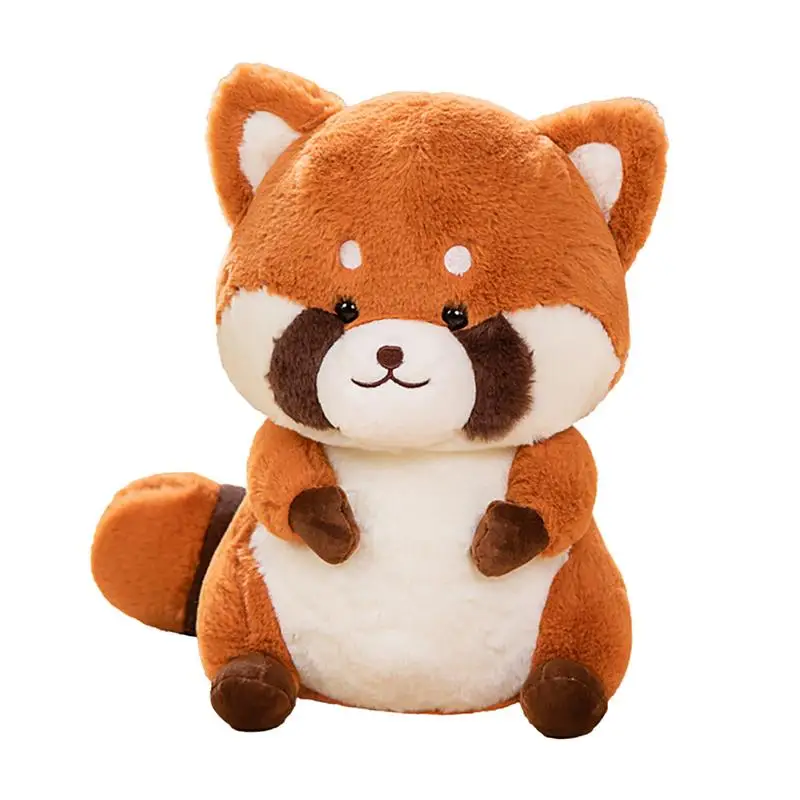 Raccoon Plush Toy Realistic Soft Cuddly Raccoon Toy Cute Comfortable Raccoon Design Animal Plushie for Kids Girl Boy Children