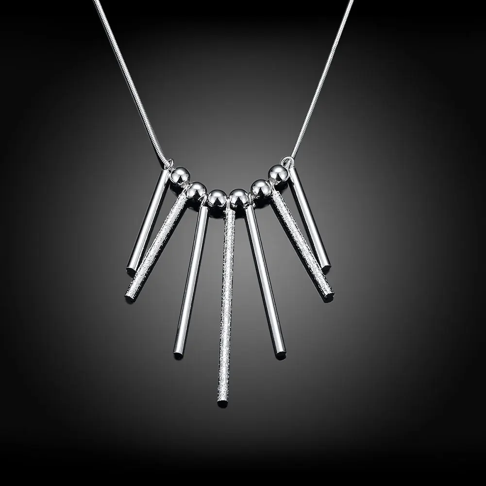 45cm 925 Sterling Silver necklace European charm for women wedding jewelry