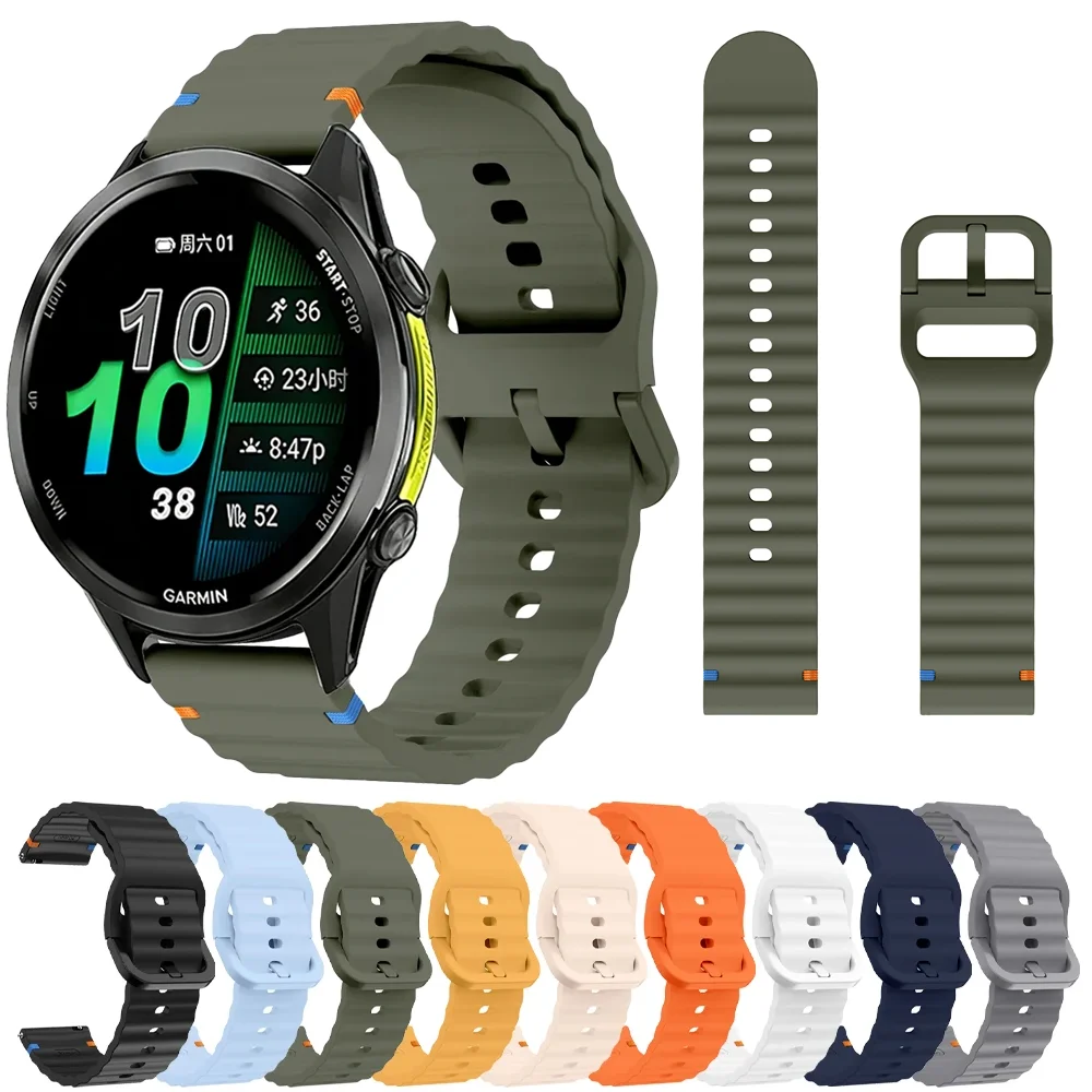 Versatile Silicone Sports Watch Strap - Available in Multiple Sizes