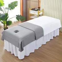 Velvet Opening Hole Quick Dry Washable Salon Spa Massage Therapy Beauty Bed Cover Bed Sheet Protector Cover Massage Bed Covers 2