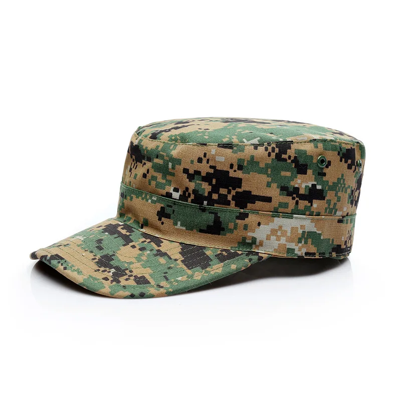 Tactical Unisex Flat Top Hat Outdoor Sports Sunscreen Breathable Fishing Mountain Climbing