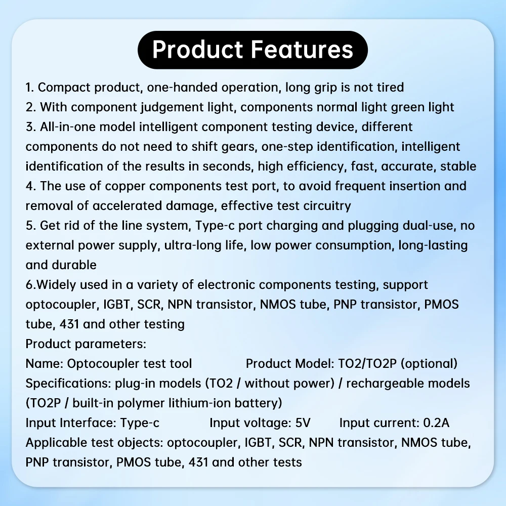 Optocoupler Tester Optocoupler Test Detection Tool Optocoupler Online Test Module Optocoupler Electronic Repair Tool ﻿ 6