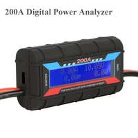 ABS Watt mètre réutilisable professionnel 200A panneau solaire électrique numérique écran LCD analyseur de puissance voltmètre rétro-éclairage RC 1