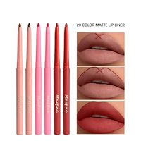 20 Colors Matte Lipstick Pen Nude Pink Matte Solid Lip Gloss Waterproof Long Lasting Lipstick Pencil Lip Liner Pen Lip Makeup 1