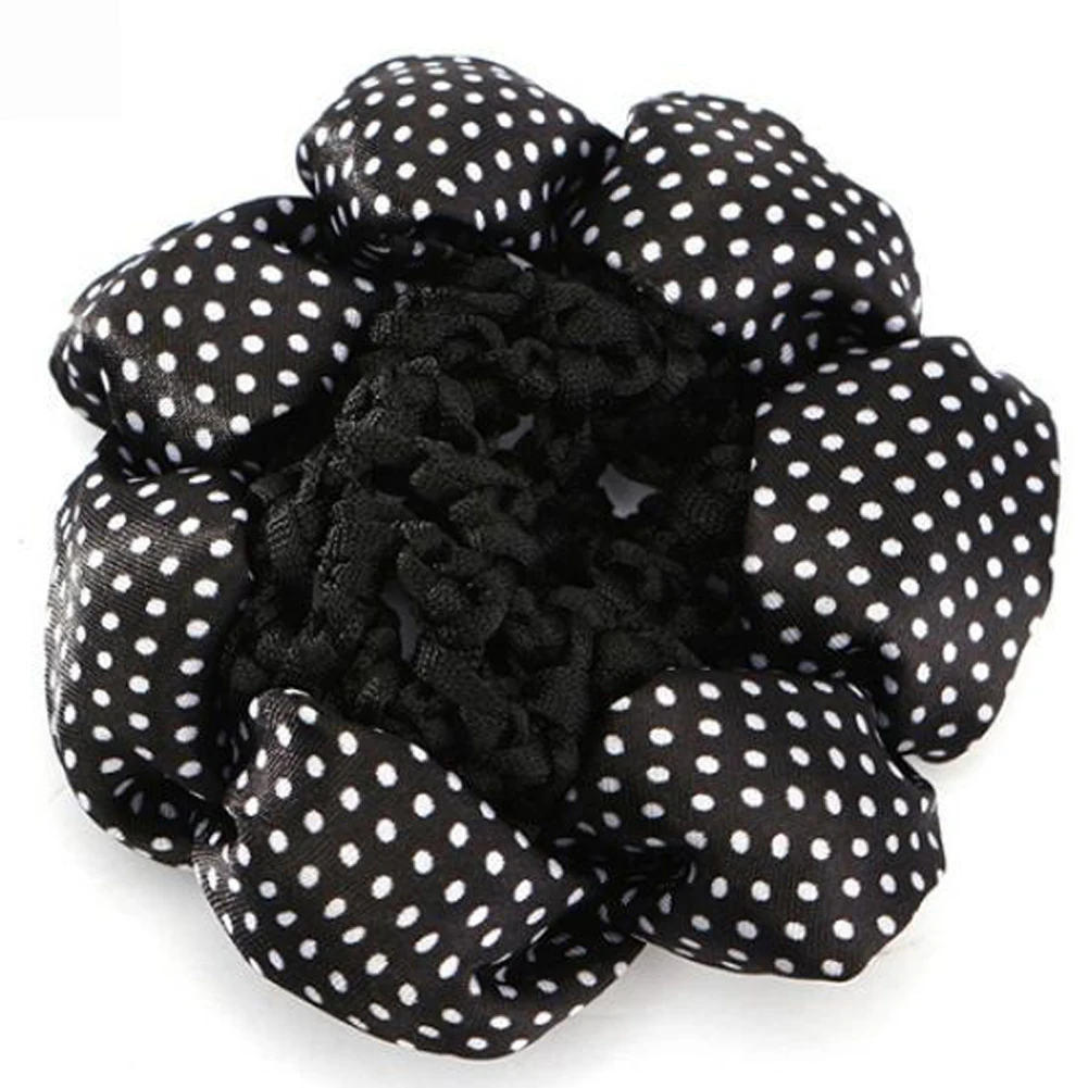 New Women Bun Cover Snood Hair Net Ballet Dance Skating Crochet Elastic Candy Color Hair Bands Girls Hair Accessories hair clips for thick hair