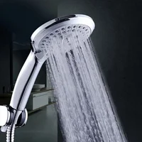 High Quality 5 Modes Round Rain Shower Head with Hose Sets Shower Holder for Bathroom Shower Accessories  Douche 1
