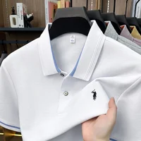 Polo brodé de luxe en coton 100% pour homme – Nouveau modèle décontracté et élégant à manches courtes 3