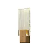 Small modern luxury crystal wall mounted lighting brass led hotel reading beside art decor wall lamp copper sconce headlights 6
