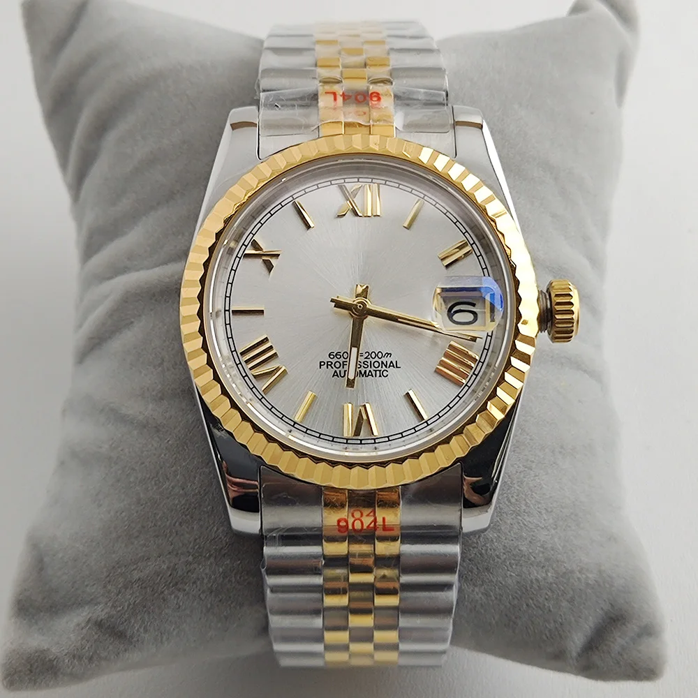 

NH35 Case 36mm/39mm watch Case Roman dial Man's stainless steel Mechanical Wristwatches Installing NH35 Movement Watch