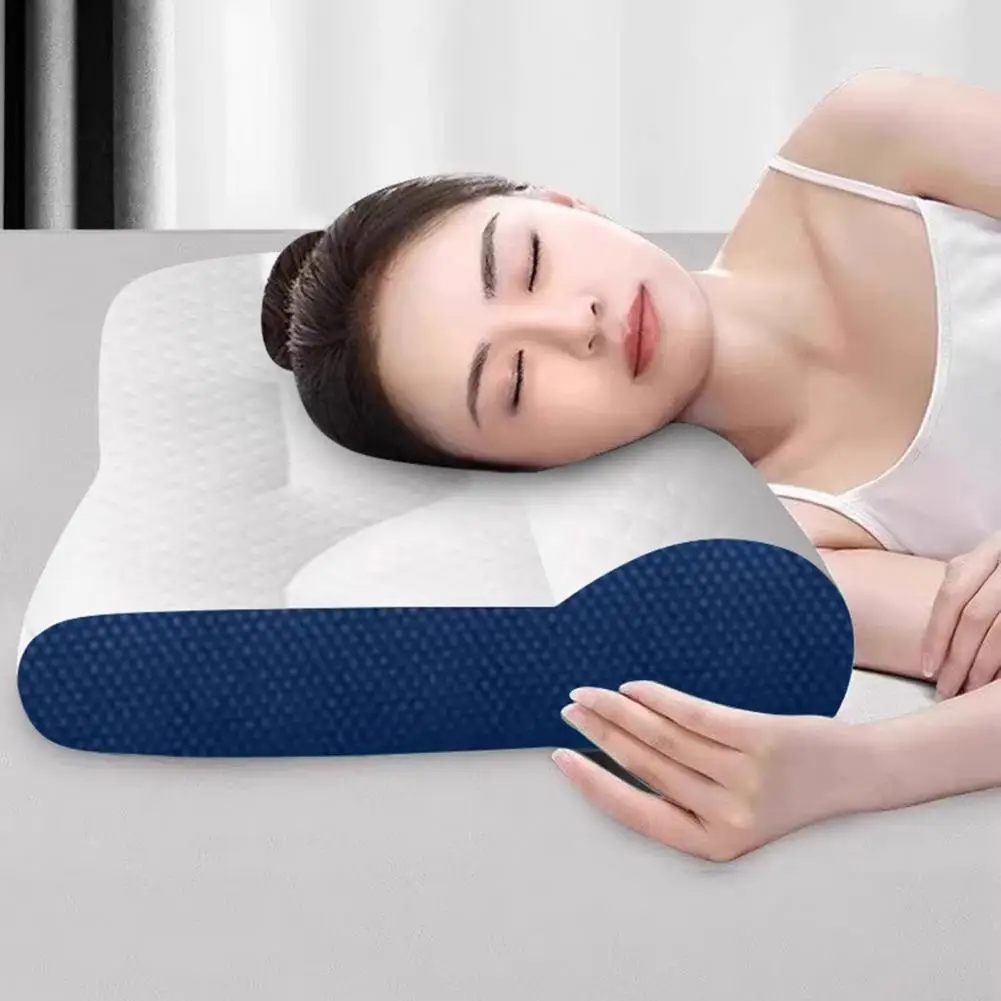 Memory Foam Neck Support Pillow Neck Pain Relief Pillow for Side Back Sleepers Summer Rebound Elastic for Circulation for Sleep 2
