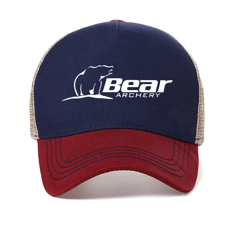 Bear Archery Baseball Cap men outdoors hunting sunhat fashion Summer Mesh Breathable Trucker Caps man fishing Luya hats