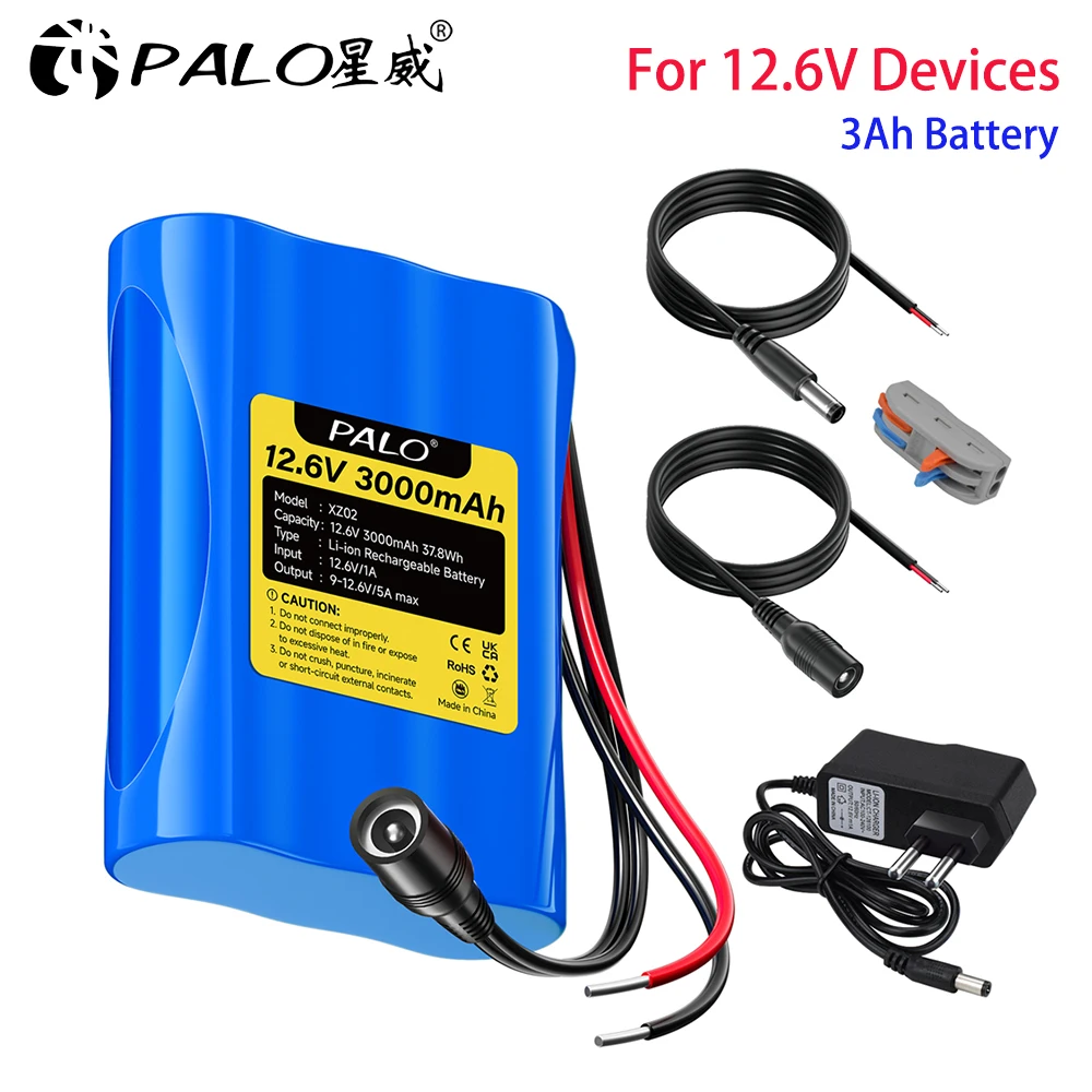 Chargeur secteur EU/UK pour batterie LiPo 3.7V, fiche blanche et câble USB