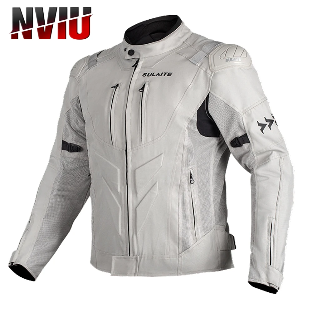 

Motorcycle Jacket Men Riding Suit Road Racing Clothing Tensile Protective Chaqueta Summer Breathable Motorcycle Equipment
