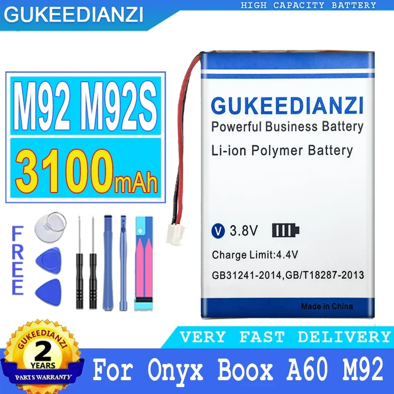 

3100mAh Mobile Phone Battery For Onyx Boox I62ML A60 M92 M92S M96 plus M96plus E-book Digital Smartphon Batteries
