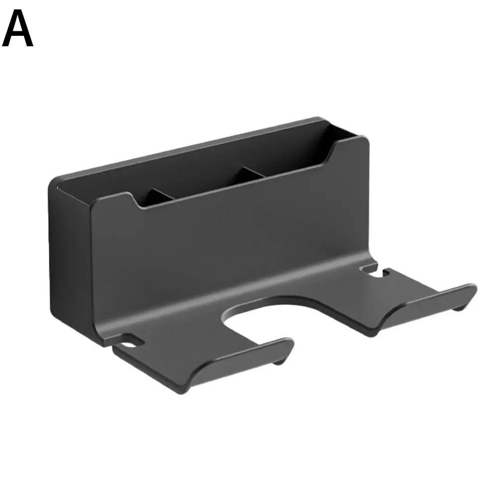 Hair Dryer Storage Shelf Multi-functional Perforation-free Hair Wall Mounted Stand Bathroom Dryer S5Z7 5