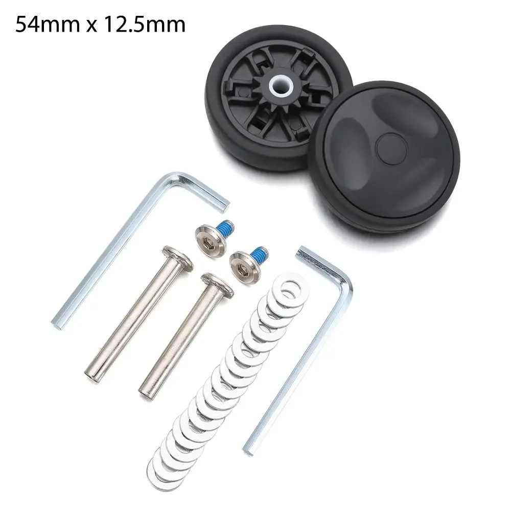 Silent Travel Luggage Wheels Repair Kit with Screws - Spare Parts