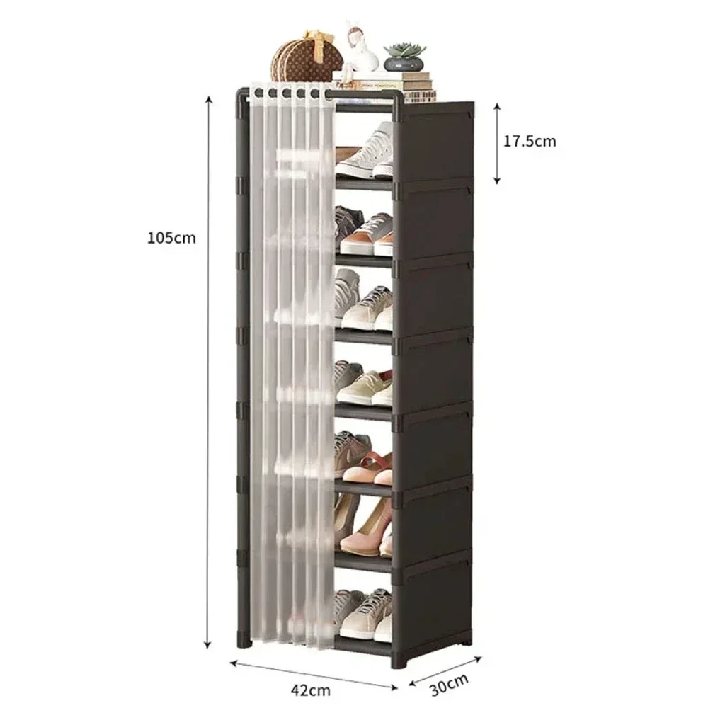 Dustproof Shoe Rack Home Furniture Racks Living Room Dustproof High Heels Cabinet Plastic Organizer Shoe Rack Organizer Cabinet