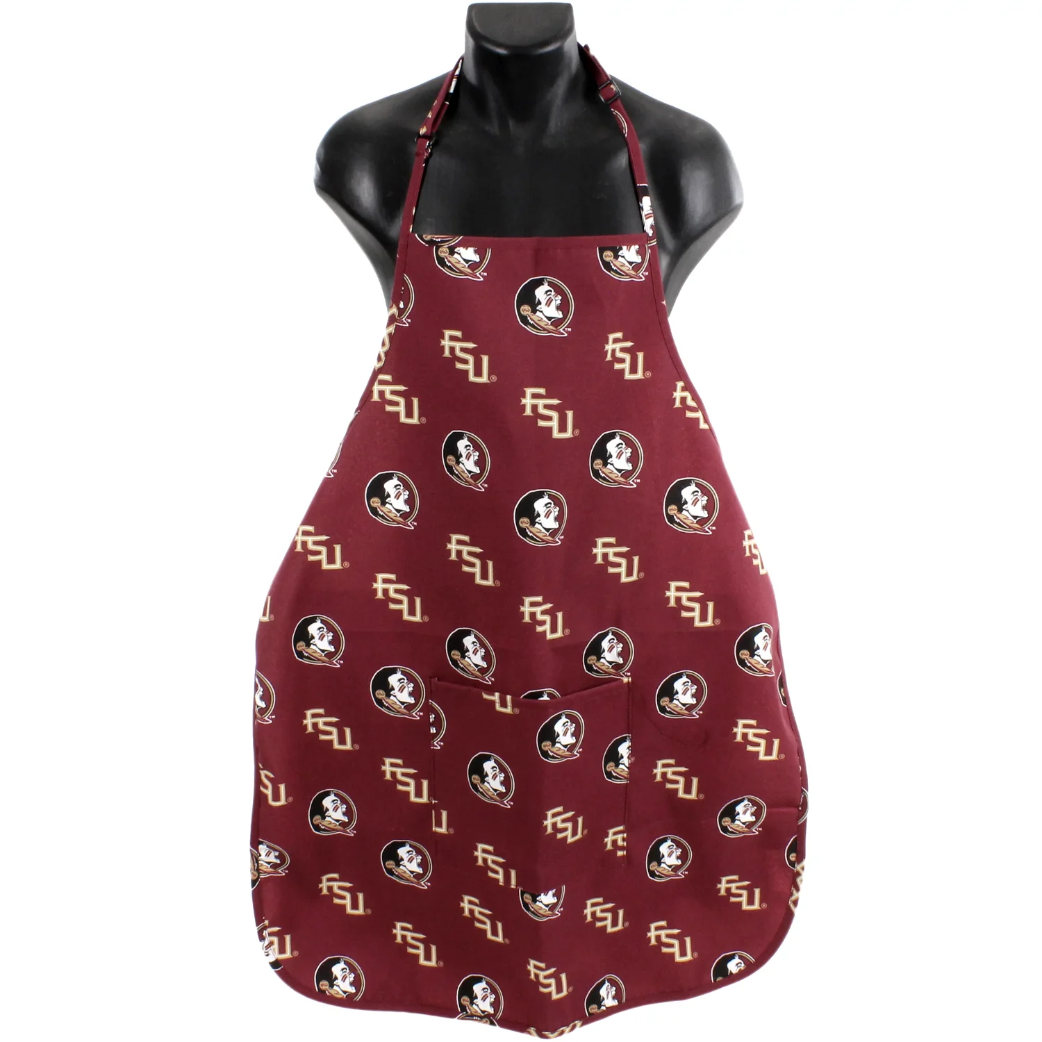 

Florida State Seminoles Tailgating or Grilling Apron With 9" Pocket, Fully Adjustable