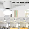 LED Light DC Motor Modern Ceiling Fan Kitchen Living Room Dining Room Household High Air Volume Remote Control Pendant Light 6