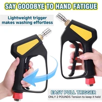 5075 PSI Replacement High Pressure Short Cleaning Gun Outdoor Car Wash Set Car Wash Gun ST-2300. Power Washing Trigger Spray Gun 2