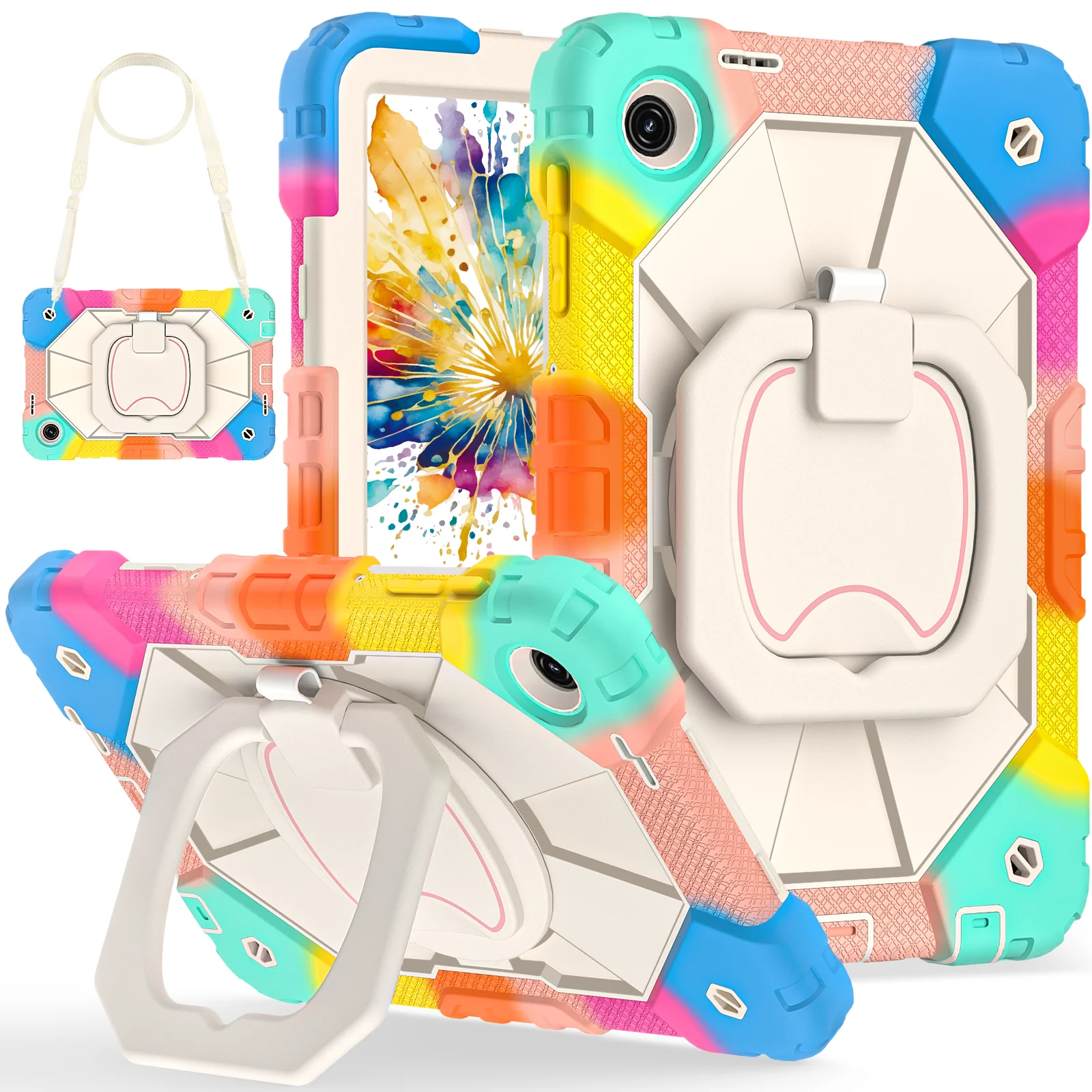 Kids Shockproof Armor Tablet Case with Wristband Cover - 10.1 Inch