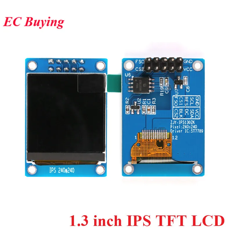 Display LCD TFT IPS 1.3 Pollici 240x240 - 5 Pezzi Con Driver ST7789, Interfaccia SPI - Foto 9