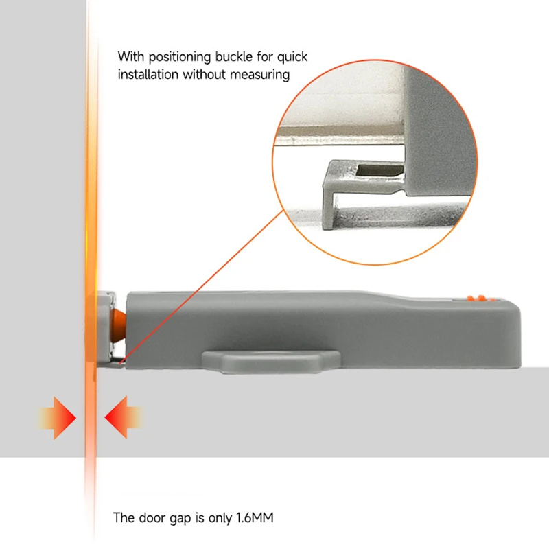 Self-locking Cabinet Door Rebound Device Fixer Strong Spring Cabinet Door Bounceback Device Furniture Hardware