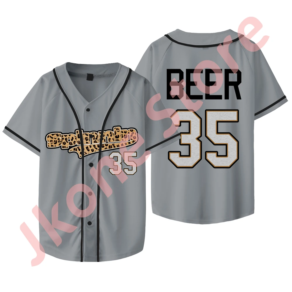 Madison Beer The Spinnin Tour Merch Baseball Jacket Cosplay Women Men Fashion Short Sleeve T-shirts 5