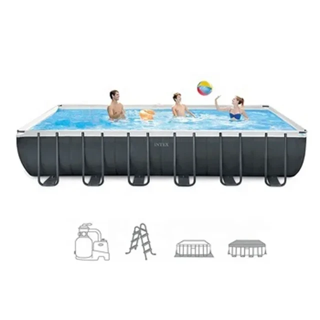 Intex 26374 Ultra XTR Rectangular Above Ground Frame Swimming Pool