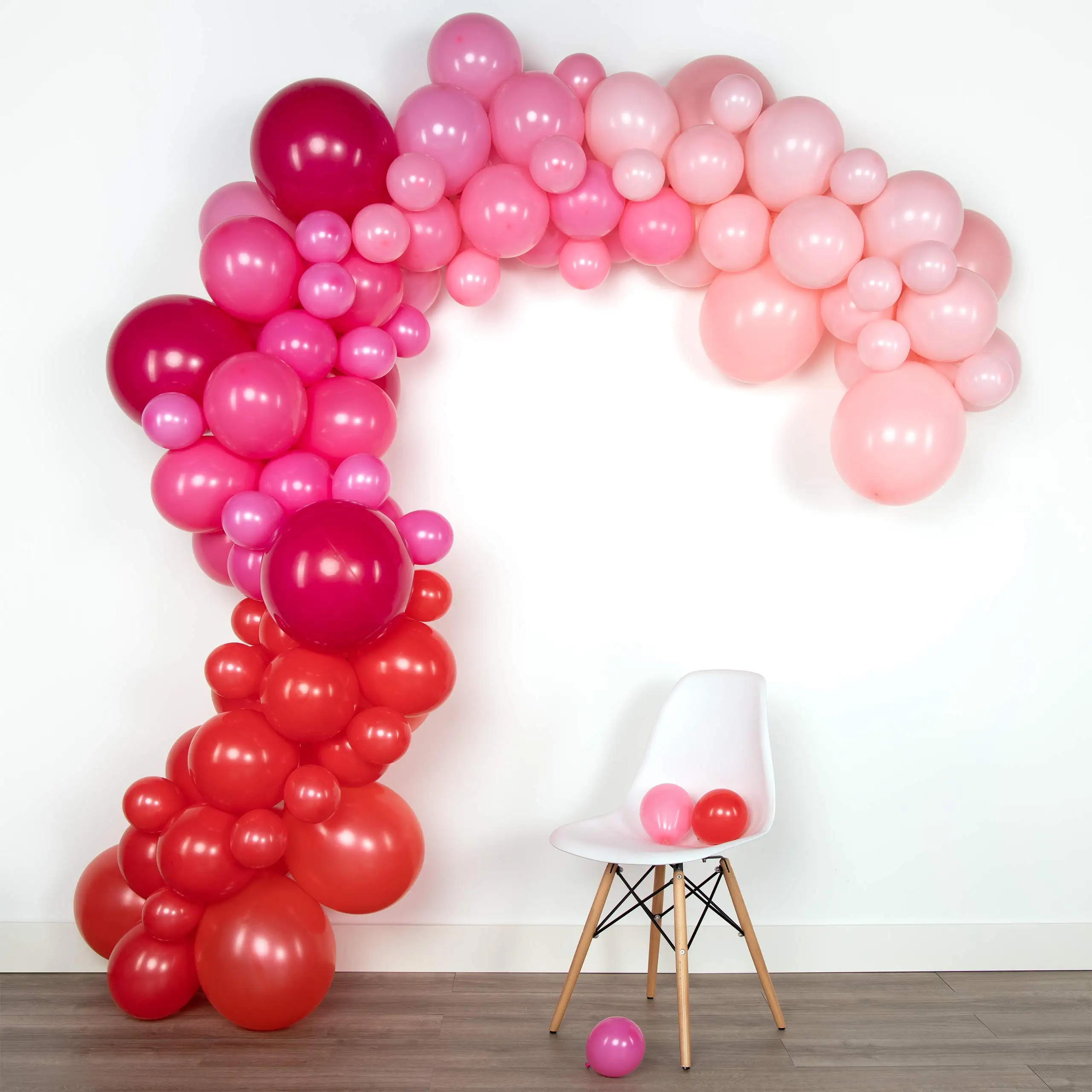 Arco y guirnalda de globos para fiesta del día de San Valentín, 110 globos  de color rojo, rosa y blanco de 18 pulgadas, 12 pulgadas, 5 pulgadas