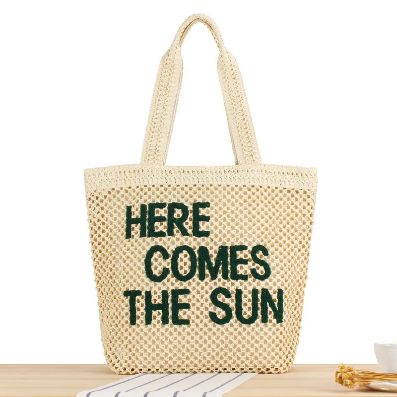 Europe and the United States Retro Tote Bag, Classic Large-capacity Letter Bag, Shoulder Slanting Cross Handbag Women's Bag