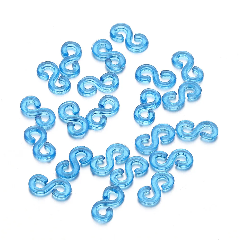 500pcs acrylic s clips loom rubber-band