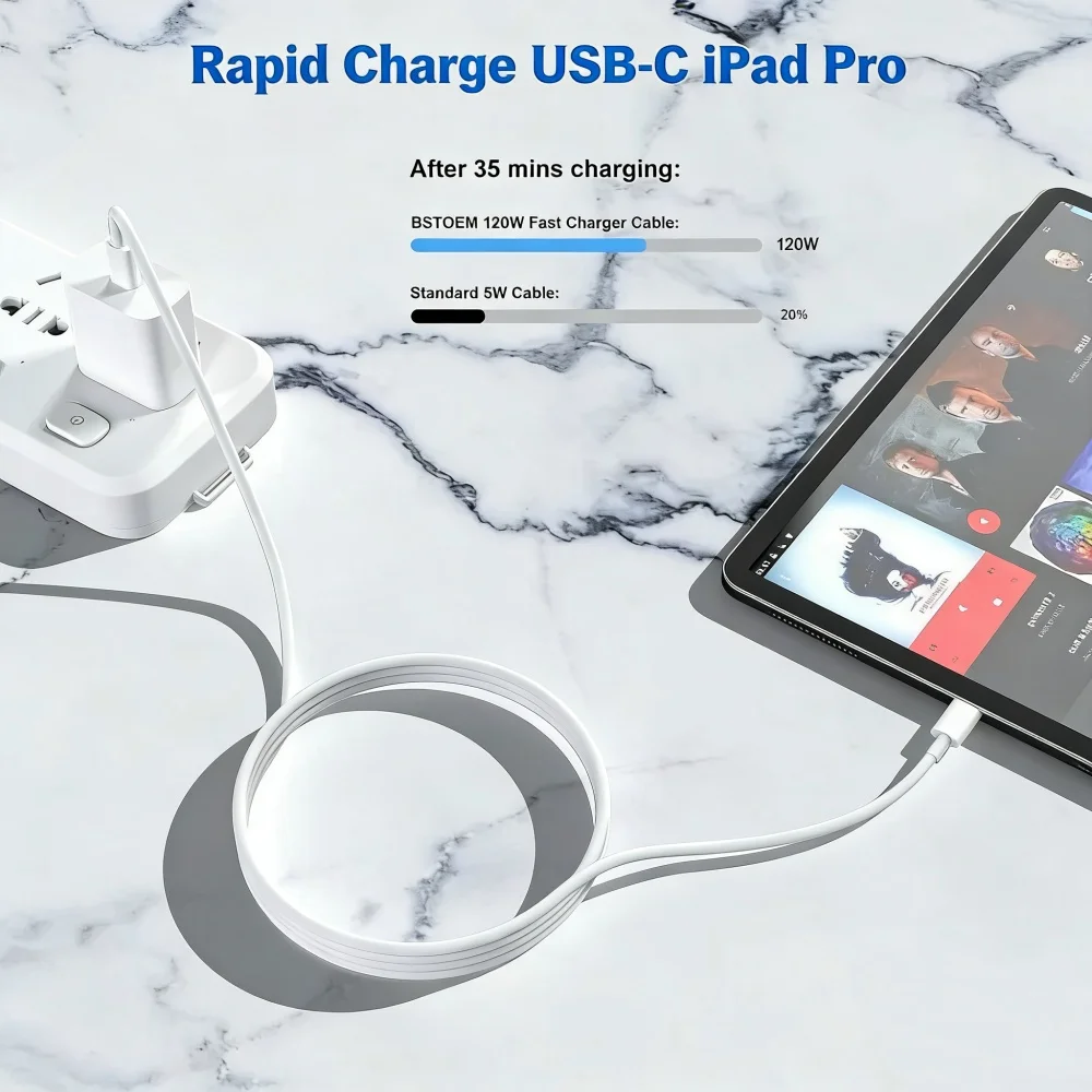 1-3개입 120W 듀얼 USB-C 타입 C 초고속 충전 데이터 케이블 (아이폰17, 삼성, 화웨이용) 퀵 코드 전송 케이블 1m/1.5m/2m