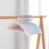 10PCS Plastic Hanger Wide Shoulder Clothes Hanger 42CM Length Simple Style Storage Using Black White PP Coat Round Hanger 2