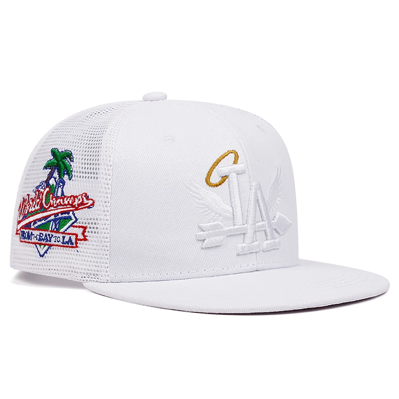 2024 Coconut Tree Embroidery Snapback - Men's Versatile Casual Hat