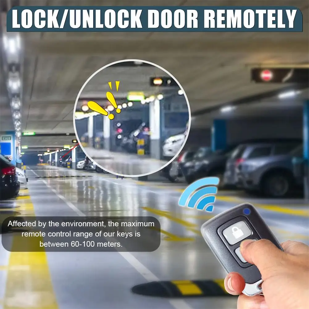 Kit Universal de Cierre Centralizado para Automóvil, Sistema de Cierre Centralizado sin Llave con Alarmas, Control Remot